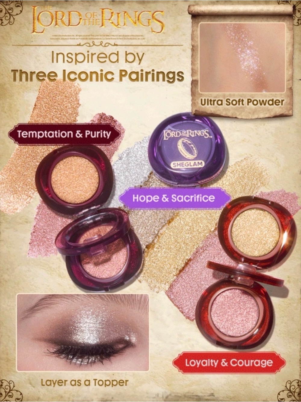 🧡New SheGlam Lord Of the Rings Makeup Collection - Picture 14 of 16